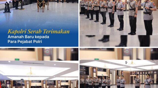Mabes Polri Gelar Sertijab Mulai dari Irwasum dan 4 Kapolda di Rupattama